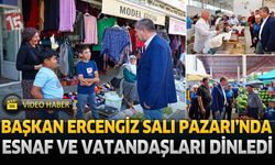 Başkan Ercengiz’den Salı Pazarı’na Ziyaret: Esnaf ve Vatandaşları Dinledi