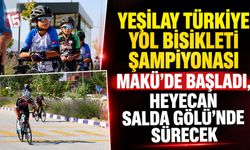 Yeşilay Türkiye Yol Bisikleti Şampiyonası MAKÜ’de Başladı, Heyecan Salda Gölü’nde Sürecek