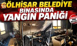 Gölhisar Belediye Binasında Yangın Paniği