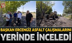 Başkan Ercengiz Asfalt Çalışmalarını Yerinde İnceledi