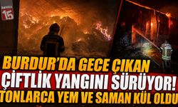 Burdur’da Orman Dibinde Çiftlik Yangını! Müdahale Sürüyor