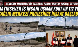 Hayırsever İş İnsanı Osman Kurt’un 112 Ve Sağlık Merkezi Projesinde İnşaat Başladı