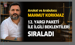 Avukat Arabulucu Mahmut Korkmaz 12. Yargı paketi ile ilgili beklentileri sıraladı
