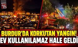 Burdur’da Çatı Yangını: Ev Kullanılamaz Hale Geldi
