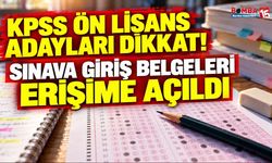 KPSS Ön Lisans Adayları Dikkat! Sınava Giriş Belgeleri Erişime Açıldı