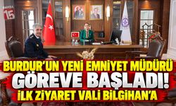Burdur’un Yeni Emniyet Müdürü Göreve Başladı! İlk Ziyaret Vali Bilgihan’a