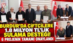 Burdur’da Çiftçilere 1,8 Milyon TL’lik Sulama Desteği! 6 Projenin Tamamı Onaylandı
