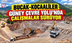 Bucak-Kocaaliler Güney Çevre Yolu’nda Çalışmalar Sürüyor