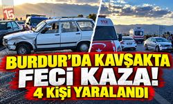 Burdur'da Korkutan Kaza! 4 Kişi Yaralandı