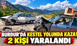 Burdur’da İki Otomobil Çarpıştı! 2 Kişi Yaralandı