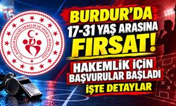 Burdur’da 17-31 Yaş Arasına Fırsat! Hakemlik İçin Başvurular Başladı