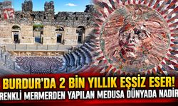 2 Bin Yıllık Medusa Burdur’da Zeminden Bakıyor! Kibyra’nın Eşsiz Eseri Görenleri Büyülüyor