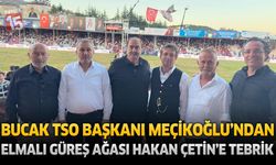 Bucak TSO Başkanı Meçikoğlu’ndan Elmalı Güreş Ağası Hakan Çetin’e Tebrik