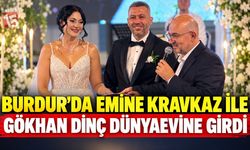 Burdur’da Emine Kravkaz ile Gökhan Dinç Dünyaevine Girdi