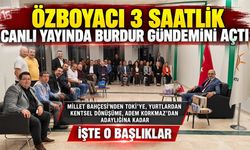 Ak Parti Burdur İl Başkanı Mustafa Özboyacı'nın Canlı Yayın Programı