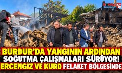 Burdur’da Yangının Ardından Soğutma Çalışmaları Sürüyor! Ercengiz ve Kurd Felaket Bölgesinde