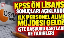 KPSS Ön Lisans Sonuçları Açıklandı, İlk Personel Alımı Müjdesi Geldi! İşte Başvuru Şartları ve Tarihleri