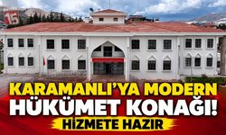 Karamanlı Hükümet Konağı Tamamlandı! Hizmet Vermeye Hazır