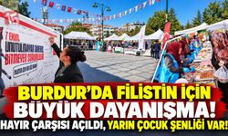 Burdur’da Filistin İçin Büyük Dayanışma! Hayır Çarşısı Açıldı, Yarın Çocuk Şenliği Var!