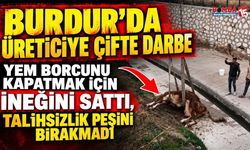 Burdur’da Üreticiye Çifte Darbe: Yem Borcunu Kapatmak İçin İneğini Sattı, Talihsizlik Peşini Bırakmadı