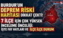 Burdur’un Deprem Riski Haritası Dikkat Çekti! 7 İlçe İçin Çok Yüksek İnceleme Önceliği