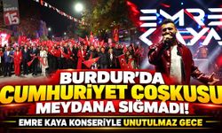 Burdur’da Cumhuriyet Coşkusu Meydana Sığmadı! Emre Kaya Konseriyle Unutulmaz Gece