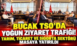 Bucak TSO’da Yoğun Ziyaret Trafiği! Tarım, Ticaret ve Sigorta Sektörü Masaya Yatırıldı