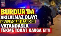 Burdur’da Akılalmaz Olay! Polis Aracı Sandığı Otomobile Saldırdı, Ortalık Karıştı