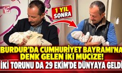 Burdur’da Cumhuriyet Bayramı’na Denk Gelen İki Mucize! İki Torunu da 29 Ekim’de Dünyaya Geldi