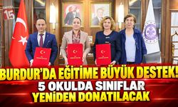 Burdur’da Eğitime Büyük Destek! 5 Okulda Sınıflar Yeniden Donatılacak