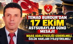 Türkiye Emekli Astsubaylar Derneği Burdur Şube Başkanı Kemal Kutlu'dan Astsubaylar Günü Mesajı
