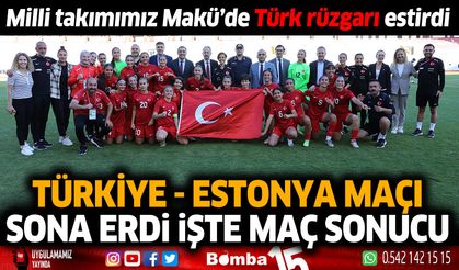 Milli takımımız Makü'de Türk rüzgarı estirdi.