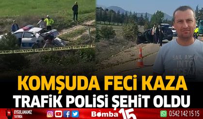 Isparta'da görevli trafik polisi kazada hayatını kaybetti