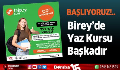 Burdur Birey TYT yaz kursları başlıyor...