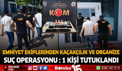 Emniyet Ekiplerinden Kaçakçılık ve Organize Suç Operasyonu: 1 Kişi Tutuklandı