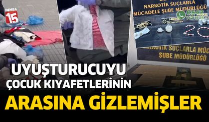 Denizli'de çocuk kıyafetlerine gizlenmiş şekilde bulundu