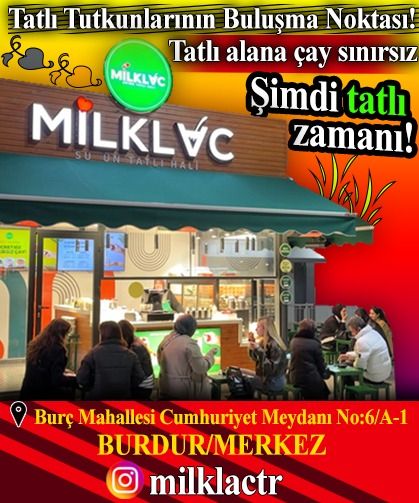 Milklaç Burdur'da hizmet vermeye devam ediyor!