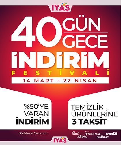 Iyaş Alışveriş Merkezlerinde 40 gün 40 gece indirim festivali başlıyor