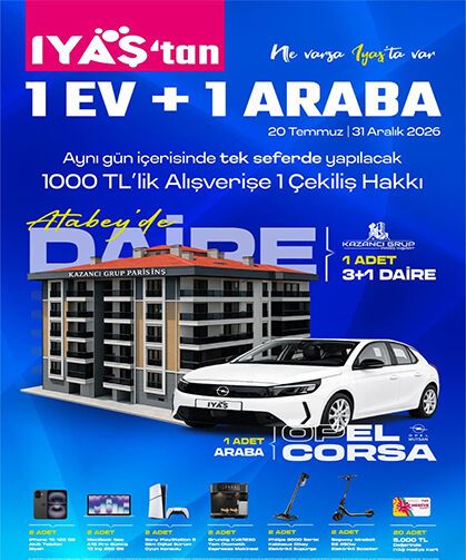 IYAŞ’tan Yılın Çekilişi: 1 Ev, 1 Araba ve Onlarca Hediye!