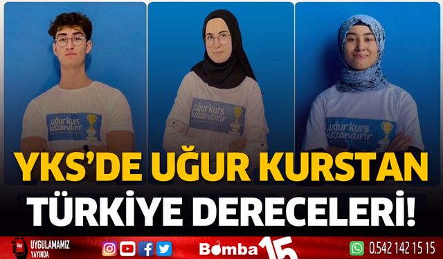 YKS'de Uğur Kurstan Türkiye dereceleri!..