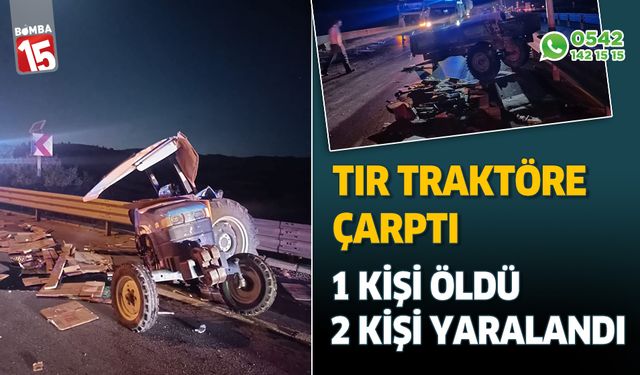 Afyonkarahisar-Ankara yolunda trafik kazası. 1 kişi öldü, 2 kişi yaralandı