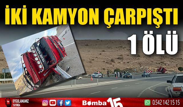 Büyükbaş hayvan yüklü kamyon, patates yüklü kamyonla çarpıştı: 1 ölü