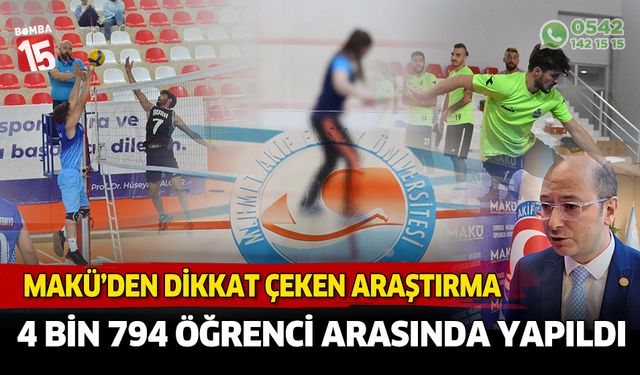 MAKÜ Gençlerde Spor-Aktivite düzeyi ve bütüncül iyi oluş araştırma raporu hazırladı