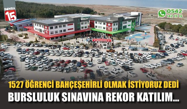 1527 öğrenci Bahçeşehirli olmak istiyorum dedi