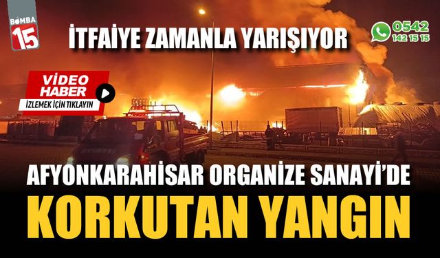 Afyonkarahisar Organize Sanayi'de korkutan yangın