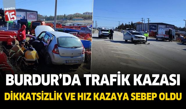 Burdur'da trafik kazası