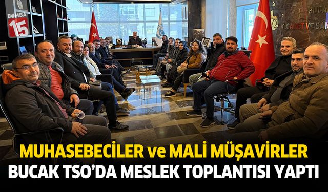 Bucaklı serbest muhasebeciler ve mali müşavirlerden meslek toplantısı