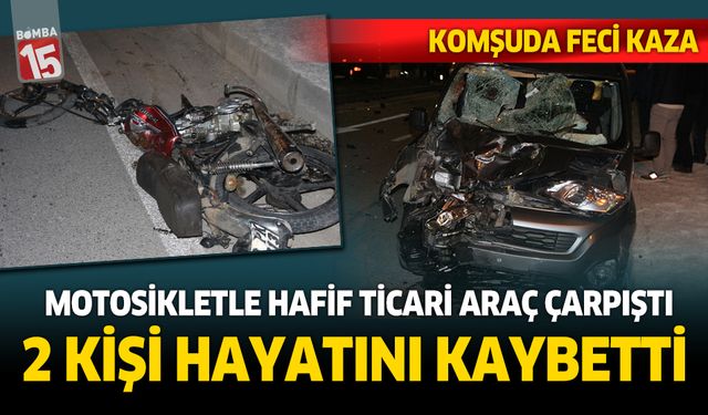 Afyonkarahisar'da trafik kazası. 2 kişi hayatını kaybetti