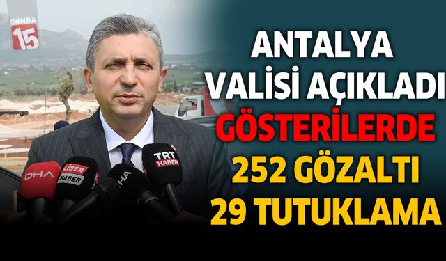 Antalya'daki gösterilere yönelik adli işlemler tamamlandı: 26 kişi tutuklandı