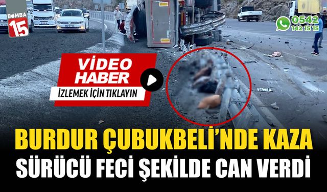 Burdur'da kaza! 2 kişi feci şekilde can verdi